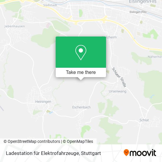 Ladestation für Elektrofahrzeuge map