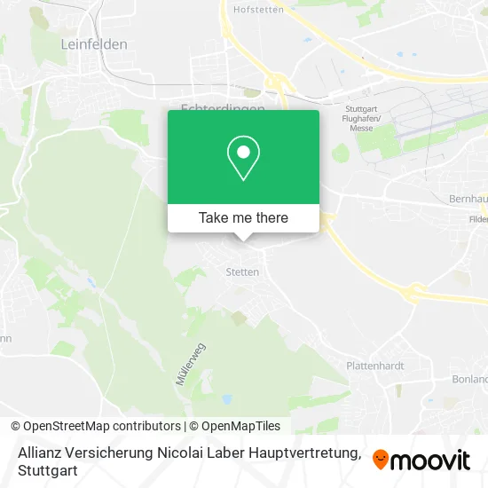 Карта Allianz Versicherung Nicolai Laber Hauptvertretung