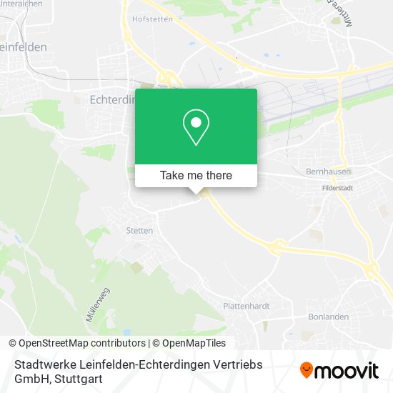 Stadtwerke Leinfelden-Echterdingen Vertriebs GmbH map