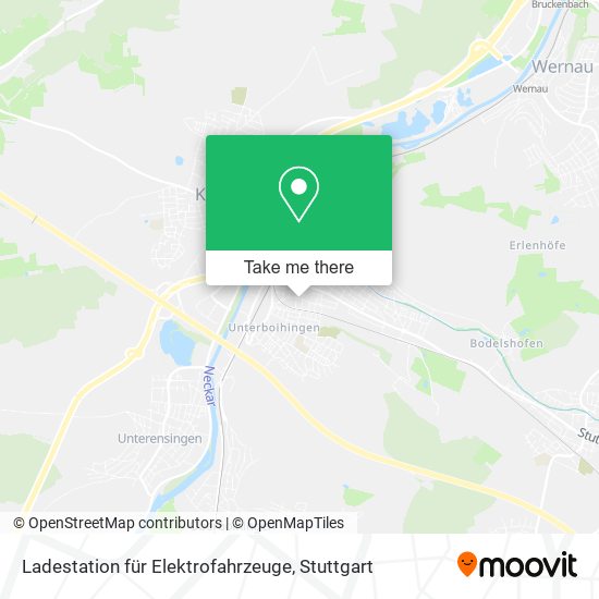 Ladestation für Elektrofahrzeuge map