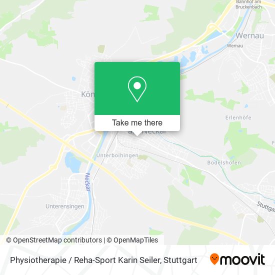 Physiotherapie / Reha-Sport Karin Seiler map