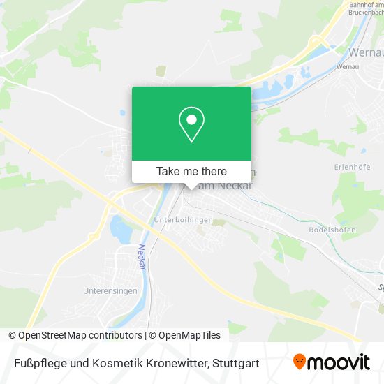 Fußpflege und Kosmetik Kronewitter map