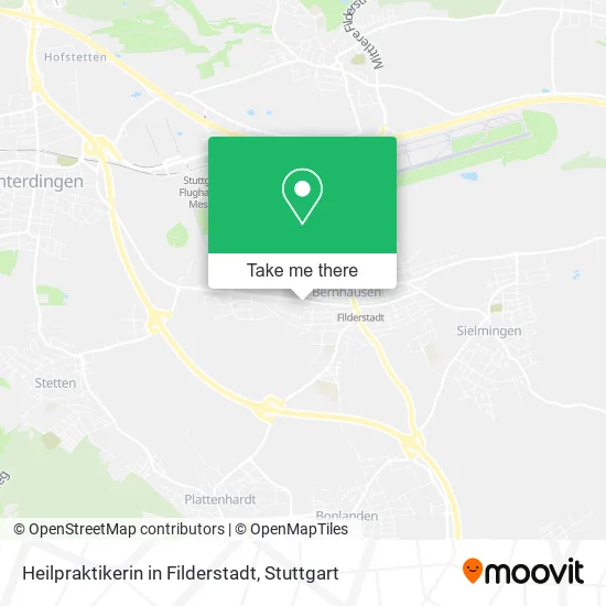 Карта Heilpraktikerin in Filderstadt