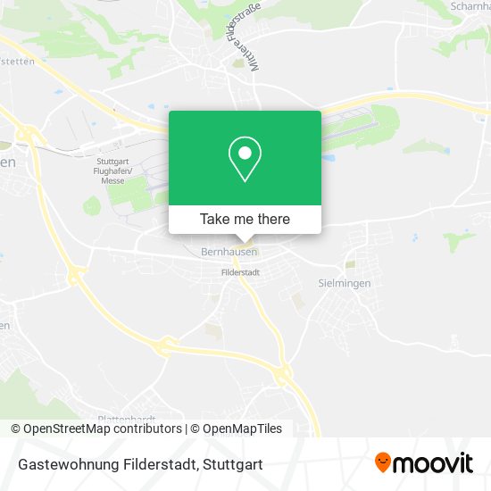 Карта Gastewohnung Filderstadt