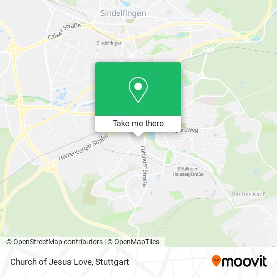 Church of Jesus Love map