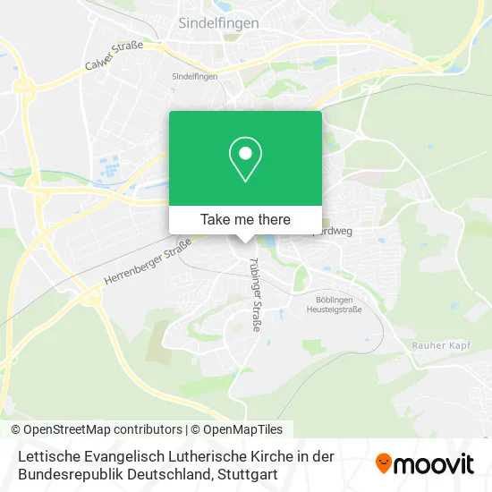 Карта Lettische Evangelisch Lutherische Kirche in der Bundesrepublik Deutschland