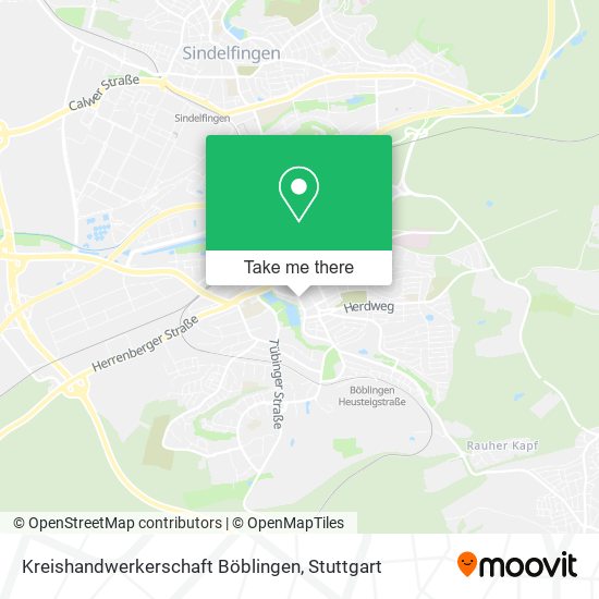Kreishandwerkerschaft Böblingen map