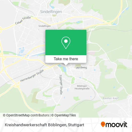 Карта Kreishandwerkerschaft Böblingen