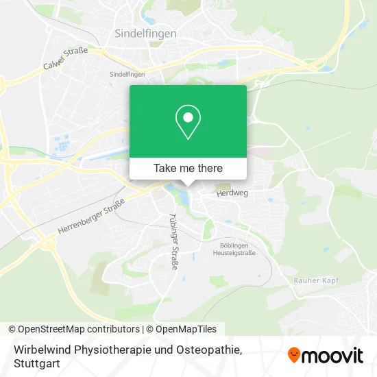 Карта Wirbelwind Physiotherapie und Osteopathie