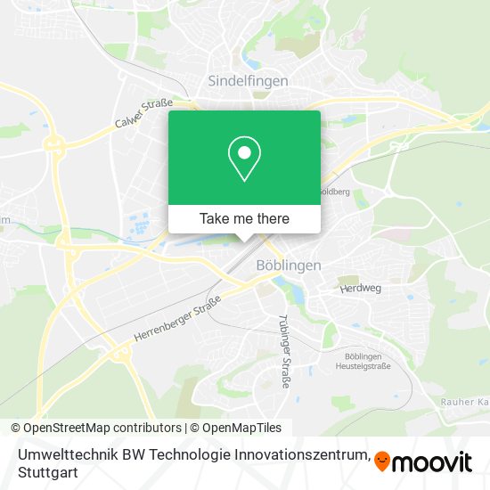 Umwelttechnik BW Technologie Innovationszentrum map
