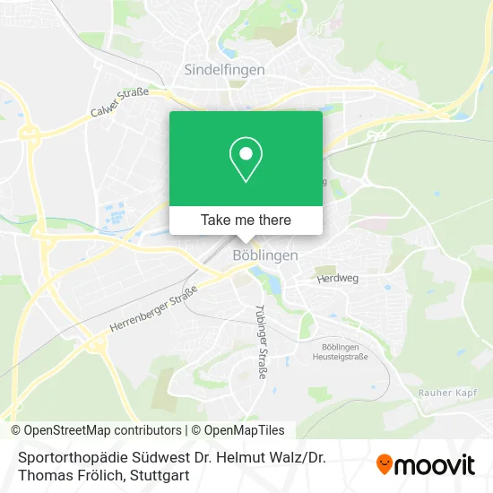 Sportorthopädie Südwest Dr. Helmut Walz / Dr. Thomas Frölich map