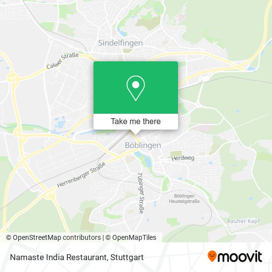Карта Namaste India Restaurant