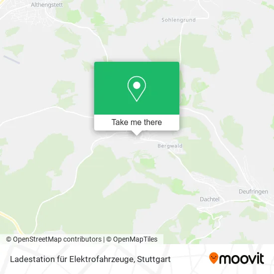 Карта Ladestation für Elektrofahrzeuge