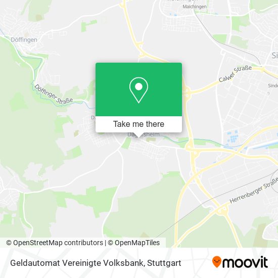 Geldautomat Vereinigte Volksbank map