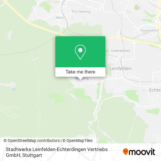 Карта Stadtwerke Leinfelden-Echterdingen Vertriebs GmbH