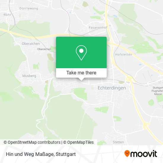 Карта Hin und Weg Maßage