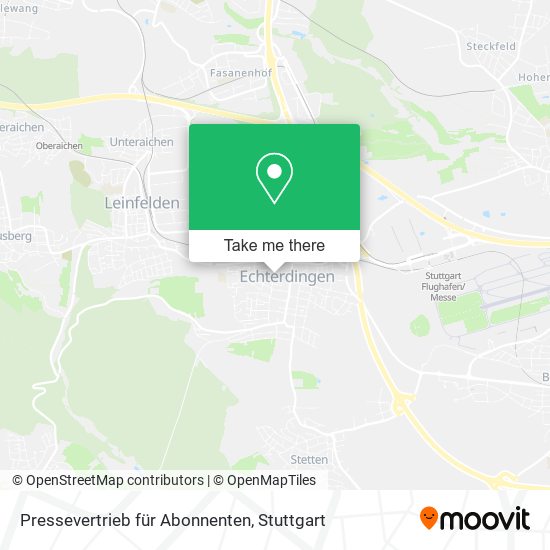 Pressevertrieb für Abonnenten map