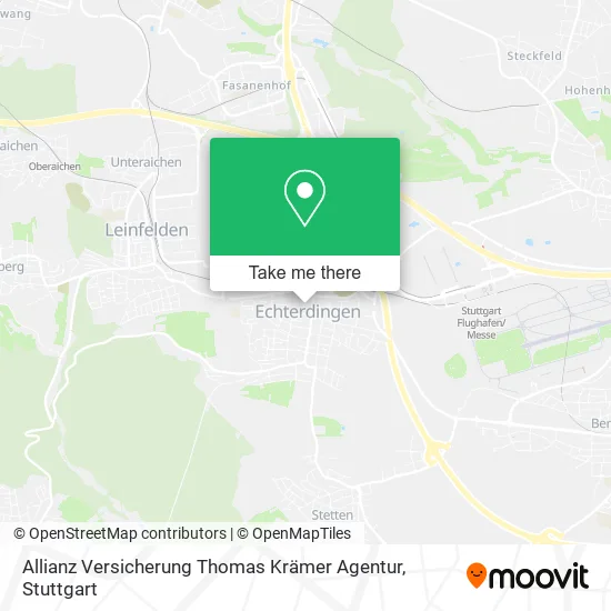 Карта Allianz Versicherung Thomas Krämer Agentur