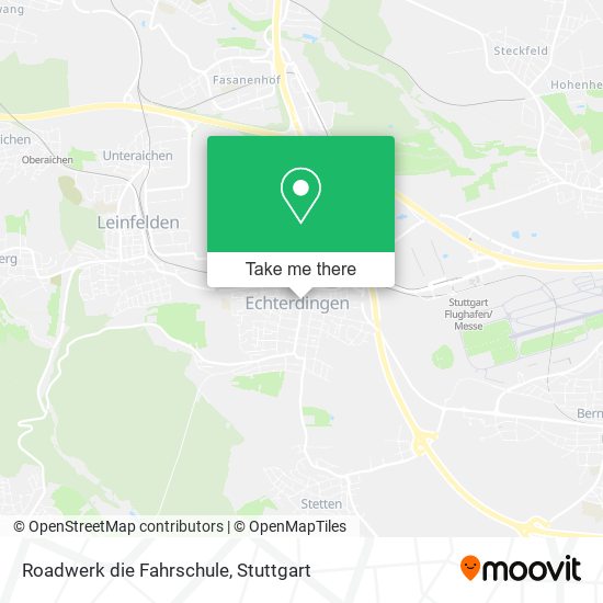 Roadwerk die Fahrschule map