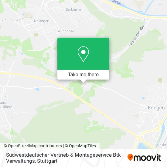 Карта Südwestdeutscher Vertrieb & Montageservice Btk Verwaltungs