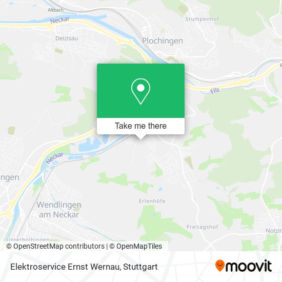 Elektroservice Ernst Wernau map
