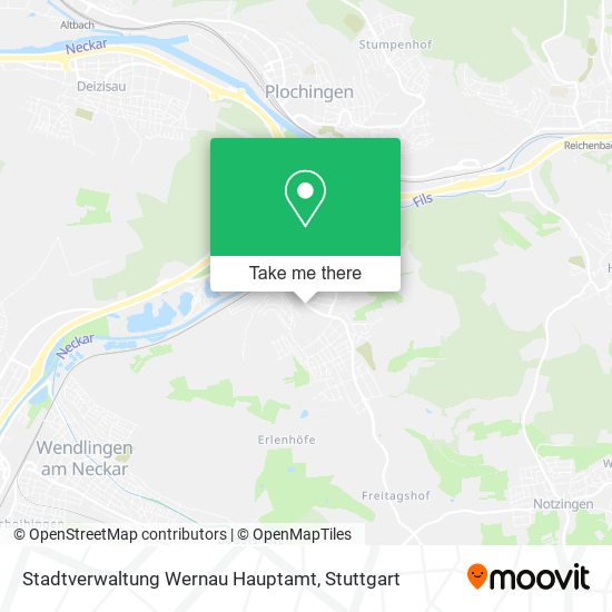 Stadtverwaltung Wernau Hauptamt map