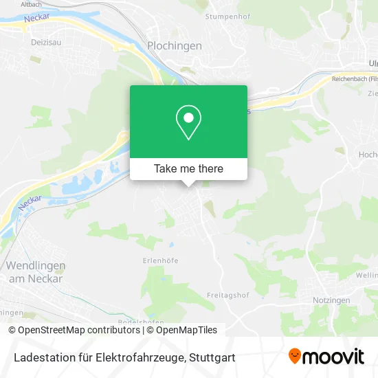Карта Ladestation für Elektrofahrzeuge