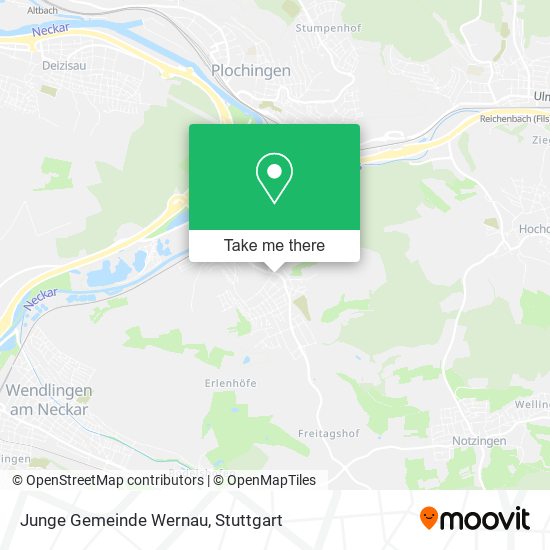 Junge Gemeinde Wernau map