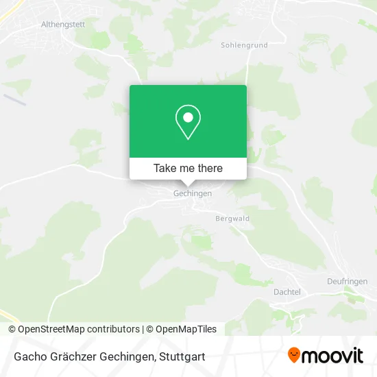Карта Gacho Grächzer Gechingen