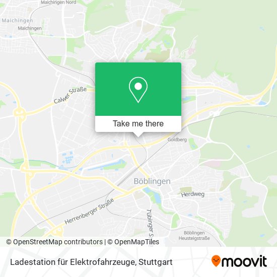 Карта Ladestation für Elektrofahrzeuge