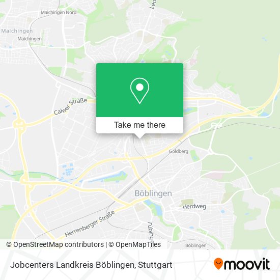 Jobcenters Landkreis Böblingen map