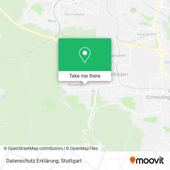 Карта Datenschutz Erklärung