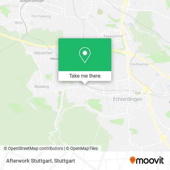 Карта Afterwork Stuttgart