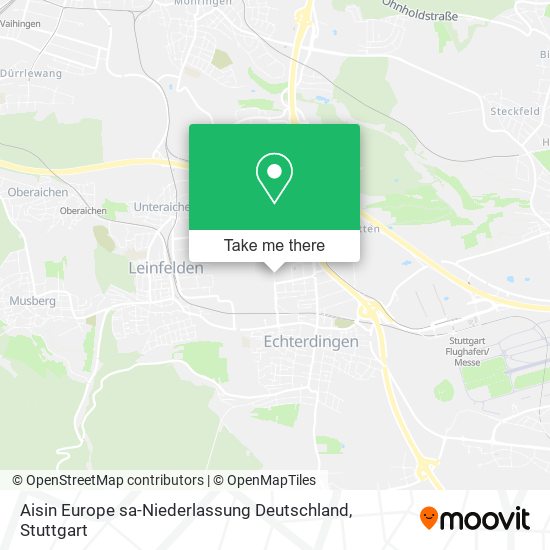 Aisin Europe sa-Niederlassung Deutschland map