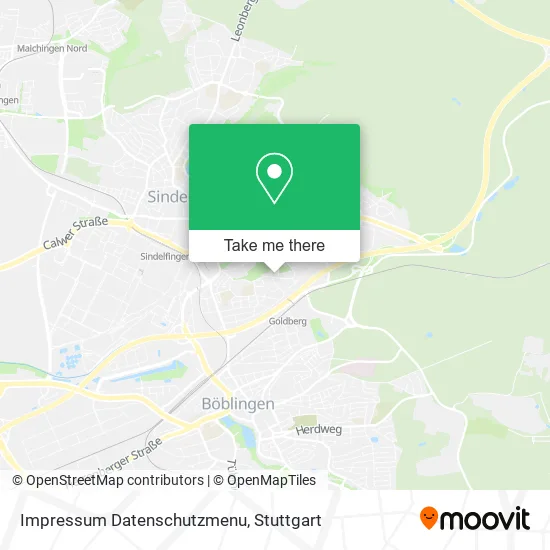 Impressum Datenschutzmenu map