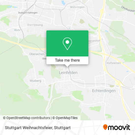 Карта Stuttgart Weihnachtsfeier