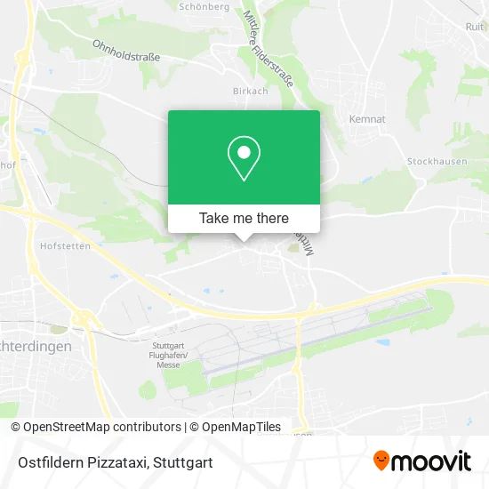 Карта Ostfildern Pizzataxi