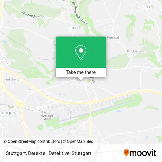 Карта Stuttgart, Detektei, Detektive