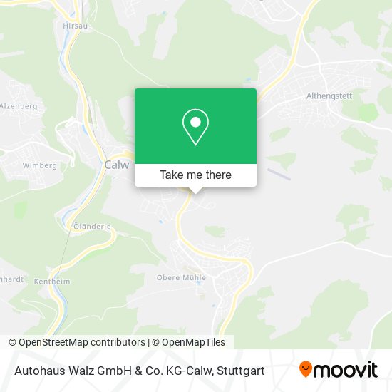 Autohaus Walz GmbH & Co. KG-Calw map