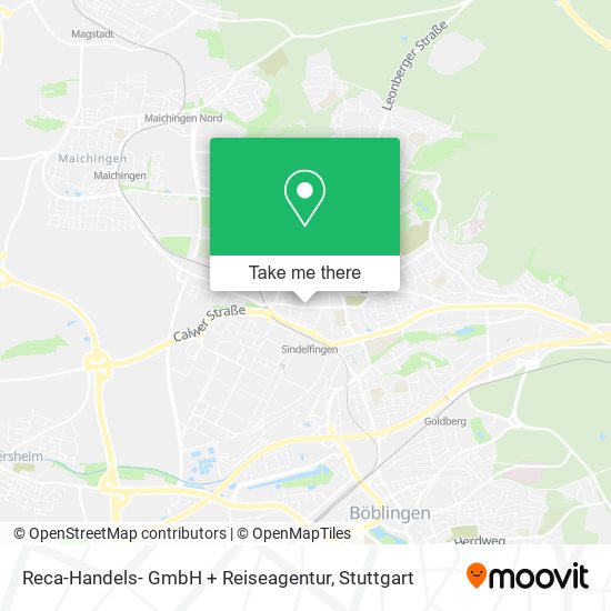 Reca-Handels- GmbH + Reiseagentur map