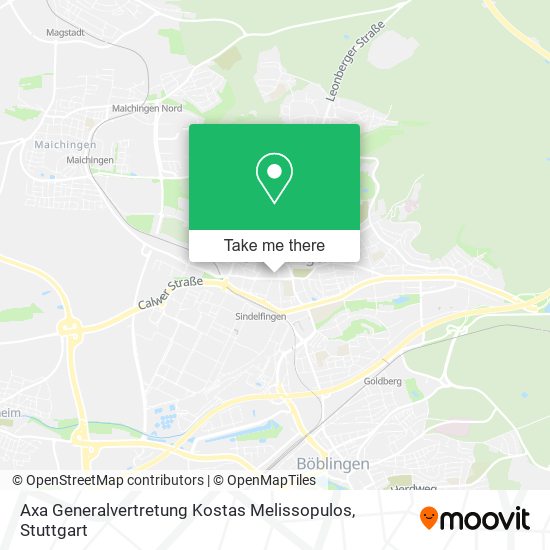 Axa Generalvertretung Kostas Melissopulos map