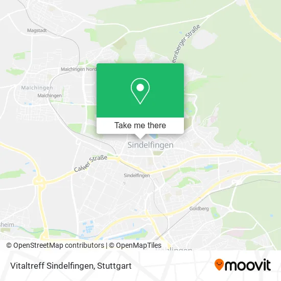 Карта Vitaltreff Sindelfingen