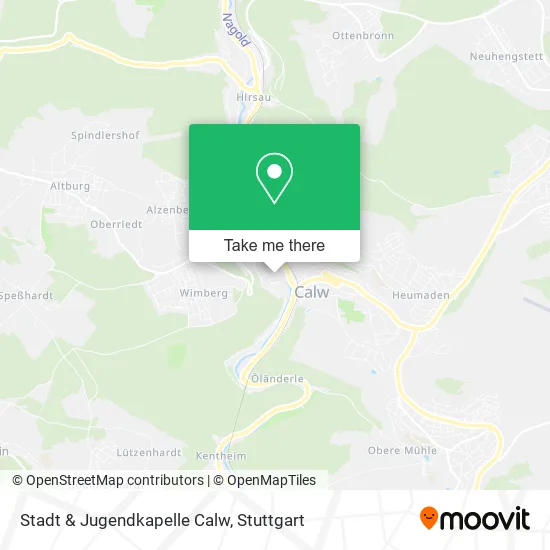 Карта Stadt & Jugendkapelle Calw