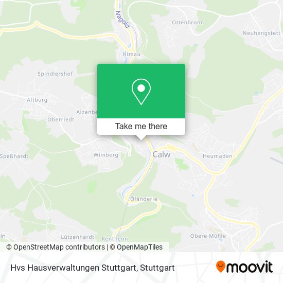 Hvs Hausverwaltungen Stuttgart map