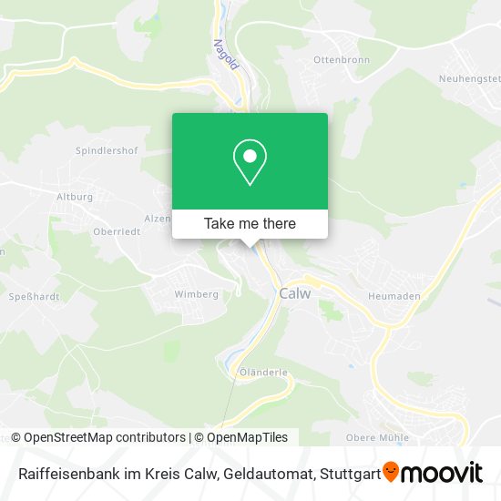 Raiffeisenbank im Kreis Calw, Geldautomat map