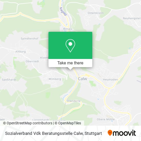 Sozialverband Vdk Beratungsstelle Calw map