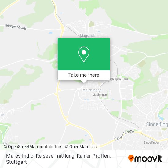 Mares Indici Reisevermittlung, Rainer Proffen map