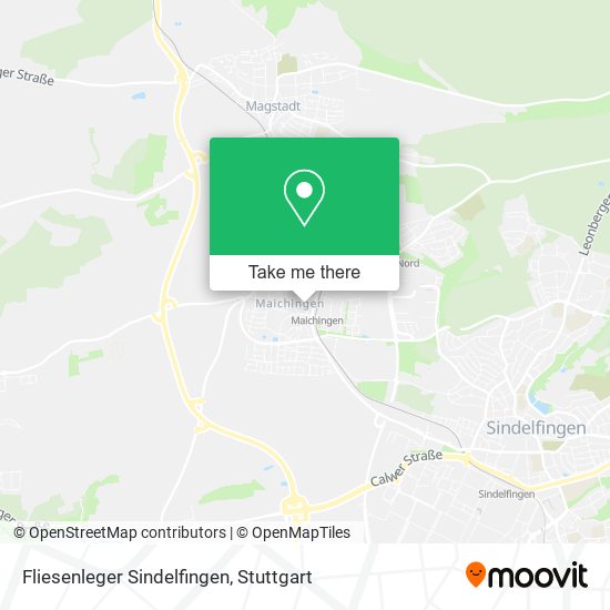 Fliesenleger Sindelfingen map