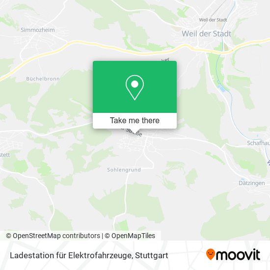 Ladestation für Elektrofahrzeuge map