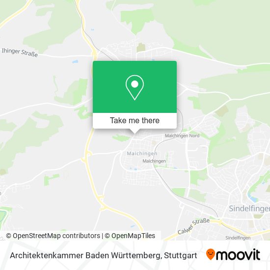 Architektenkammer Baden Württemberg map